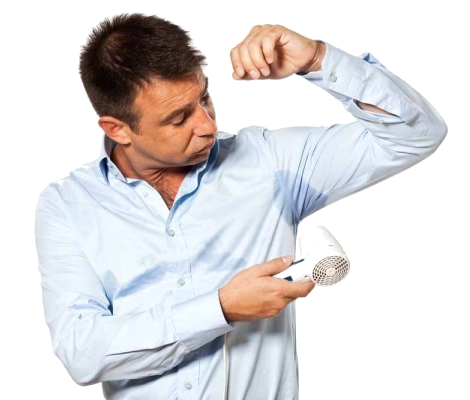 Проявление гипергидроза