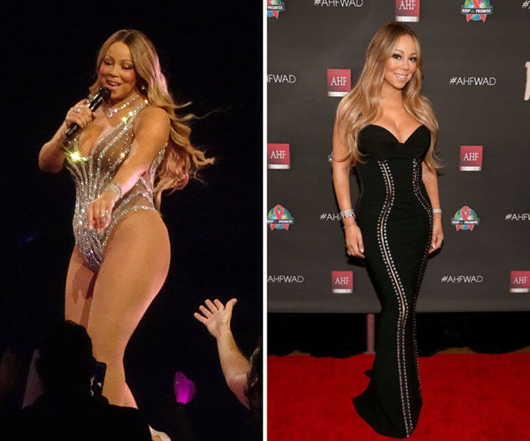 Мэрайя Кэри до&nbsp;и&nbsp;после похудения