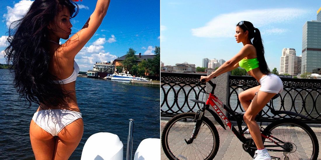 Света Билялова на велосипеде